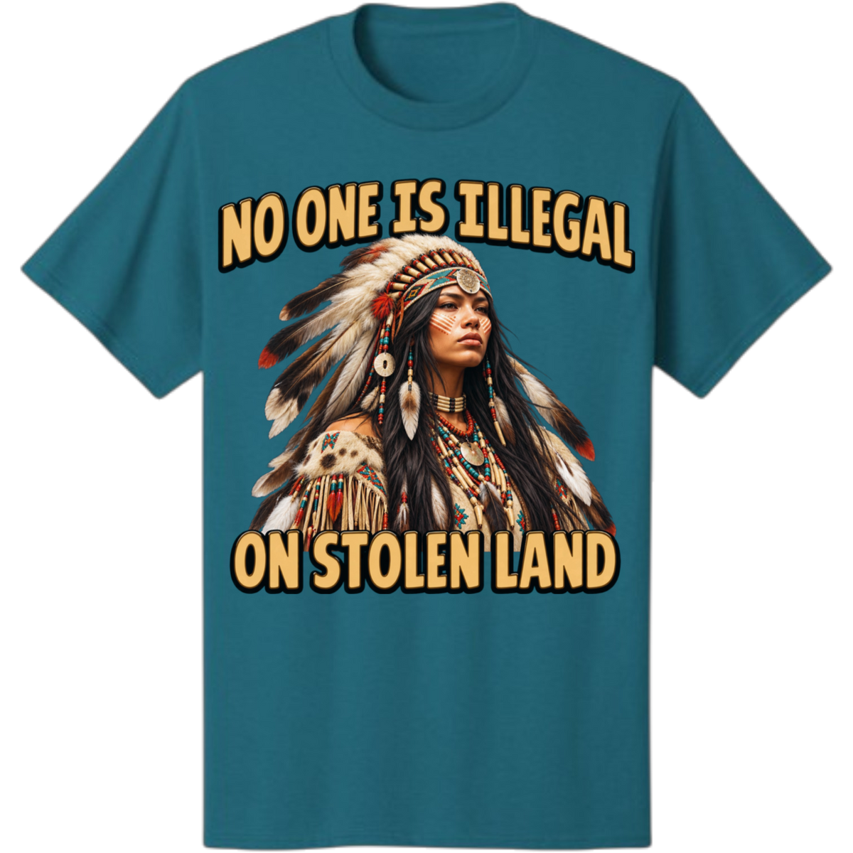 MELANINaire Aesthetics |"NO ONE IS ILLEGAL ON STOLEN LAND"
