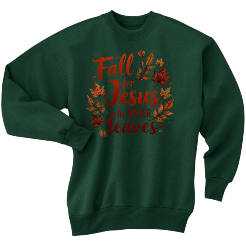 MELANINaire Aesthetics | "FALL FOR JESUS HE NEVER LEAVES"