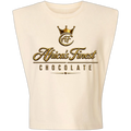 Africa's Finest Chocolate is a playful salute to rich melanin, unforgettable childhood memories, and the sweetest culture around. Finished in luxurious metallic gold on a heavyweight cotton, this design is guaranteed to turn heads, spark laughs, and have somebody saying, "I remember those!"

Made with a comfortable 6.0 oz, Women's Garment Dyed Muscle Tank, available in sizes S-2XL, because great style doesn't come in just one flavor.

Rich in culture. Sweet on nostalgia. Impossible to ignore.
