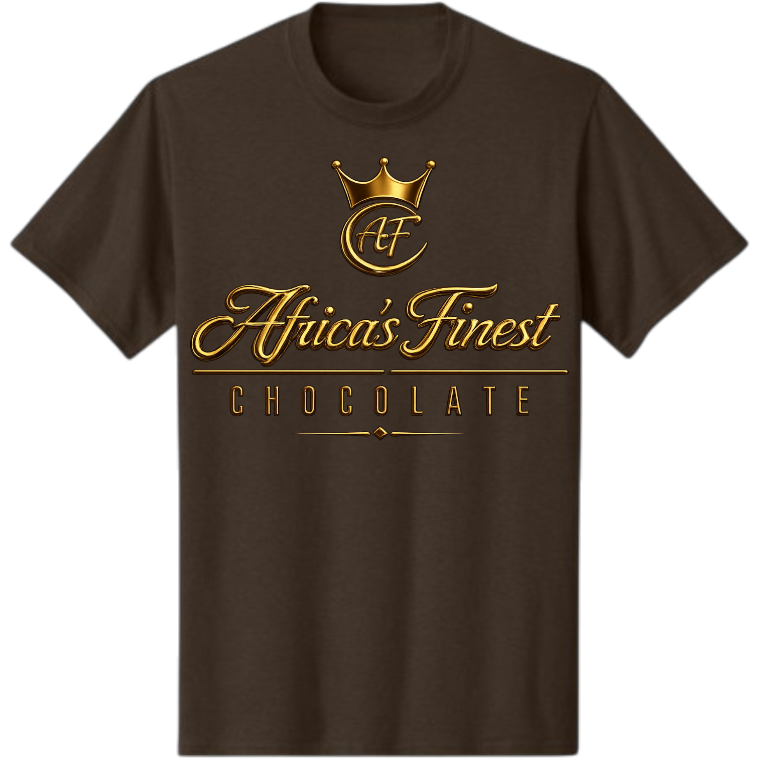 Africa's Finest Chocolate is a playful salute to rich melanin, unforgettable childhood memories, and the sweetest culture around. Finished in luxurious metallic gold on a Dark Chocolate Brown tee, this design is guaranteed to turn heads, spark laughs, and have somebody saying, "I remember those!"

Made with a comfortable 5.4 oz Unisex Core Cotton Tee, available in sizes S-6XL, because great style doesn't come in just one flavor.

Rich in culture. Sweet on nostalgia. Impossible to ignore.