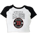 ATHLETIC SAN DIEGO (ASD) Women's Micro Ribbed Raglan Baby Tee
