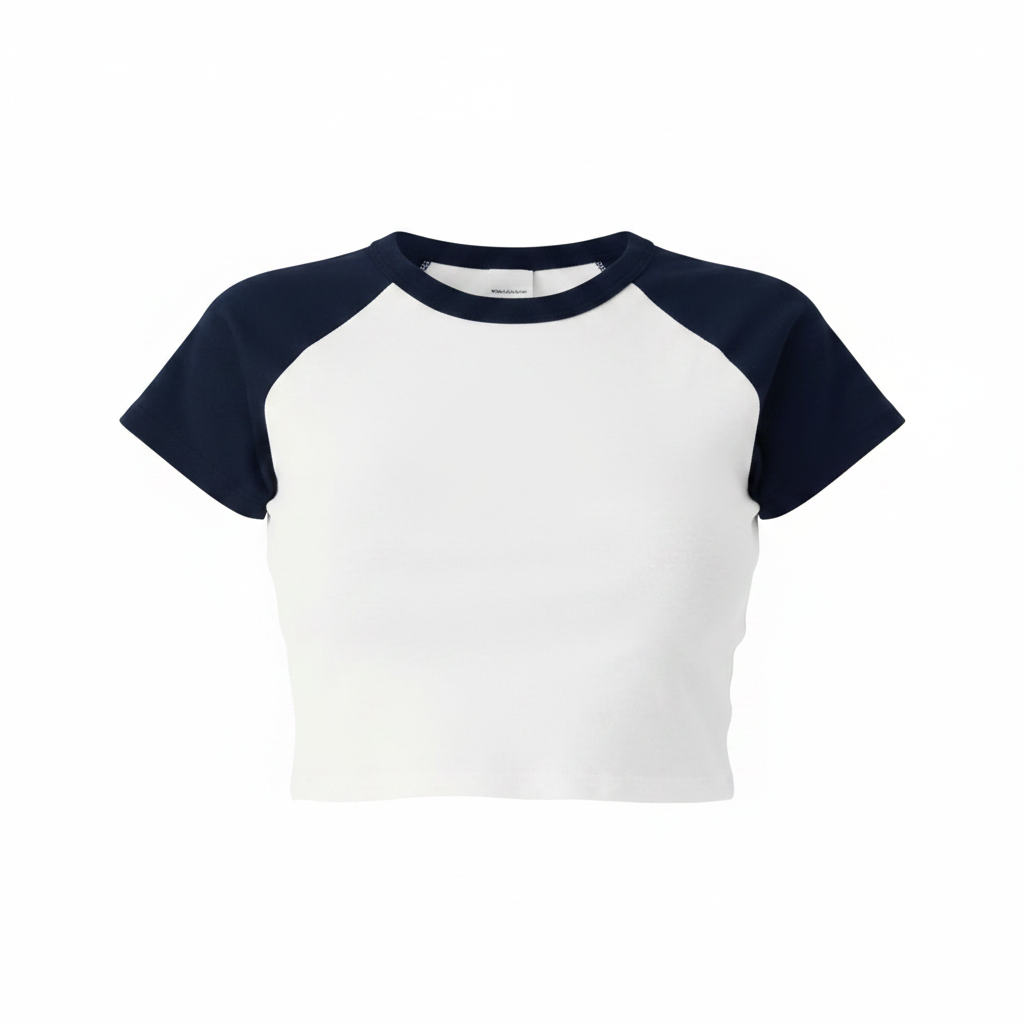 ATHLETIC SAN DIEGO (ASD) Women's Micro Ribbed Raglan Baby Tee