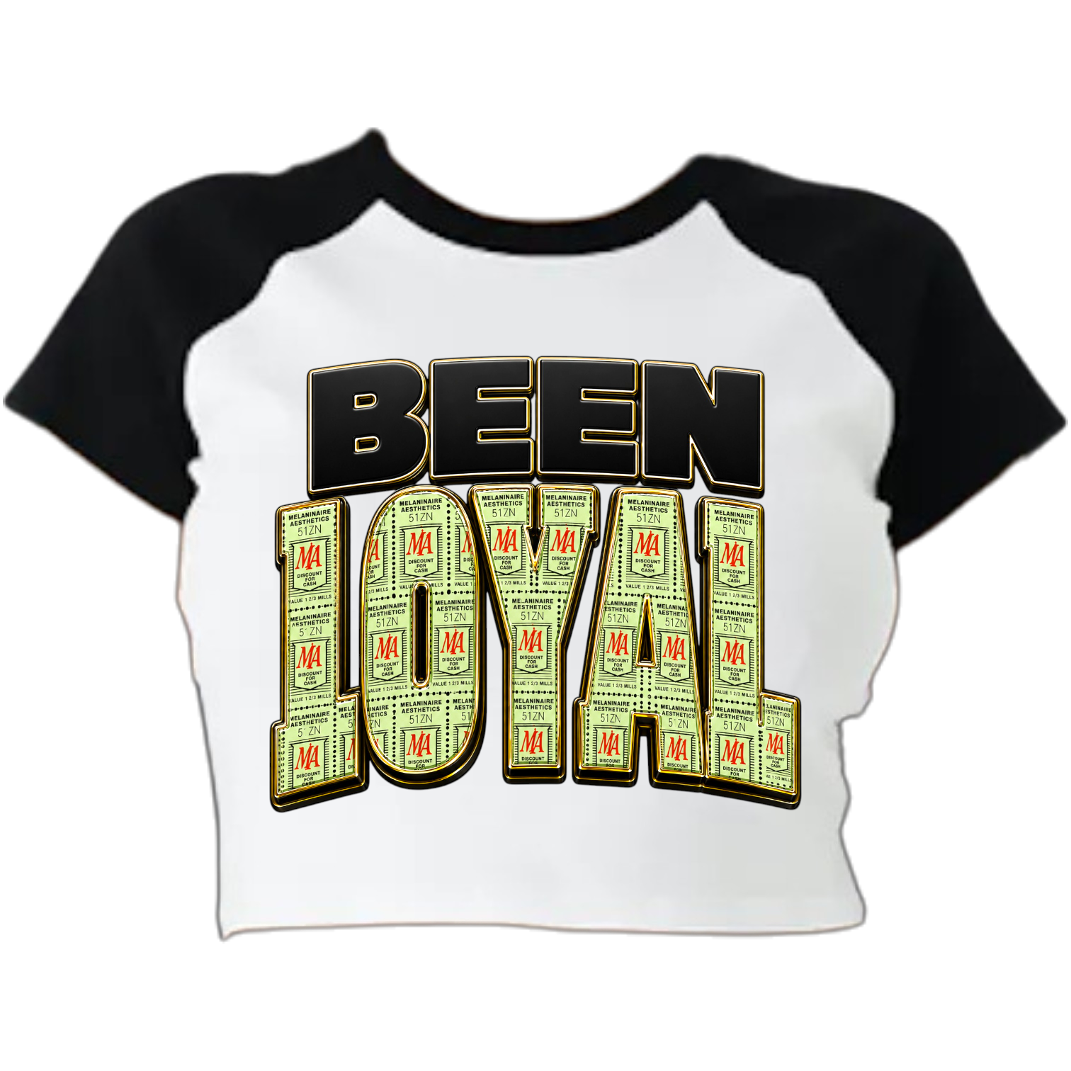 If you remember saving Green Stamps, you already know the assignment. You didn't throw them away... you stacked them. BEEN LOYAL is a tribute to the generation that earned everything, stayed solid, and understood that loyalty was worth more than likes. Featuring a nostalgic Green Stamps-inspired design with a MELANINaire Aesthetics twist, this tee celebrates old-school values, hard work, and memories that never expire.

Printed on a premium District Unisex Tee in classic Black, this shirt is built for those