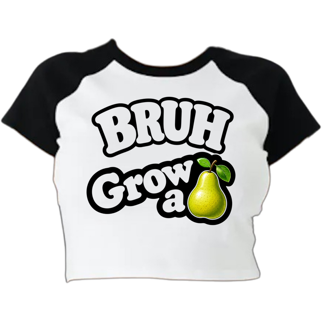 The "BRUH, Grow a Pear" tee delivers that message with humor, confidence, and just enough attitude to make everyone laugh... even the person who probably needed to hear it.

Whether you're dealing with endless excuses, childish debates, keyboard warriors, or someone who just can't own up to their actions, this playful design says what everyone else is thinking without you having to say another word.

Because sometimes the best comeback isn't louder...

It's smarter.