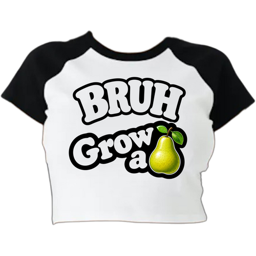 The "BRUH, Grow a Pear" tee delivers that message with humor, confidence, and just enough attitude to make everyone laugh... even the person who probably needed to hear it.

Whether you're dealing with endless excuses, childish debates, keyboard warriors, or someone who just can't own up to their actions, this playful design says what everyone else is thinking without you having to say another word.

Because sometimes the best comeback isn't louder...

It's smarter.