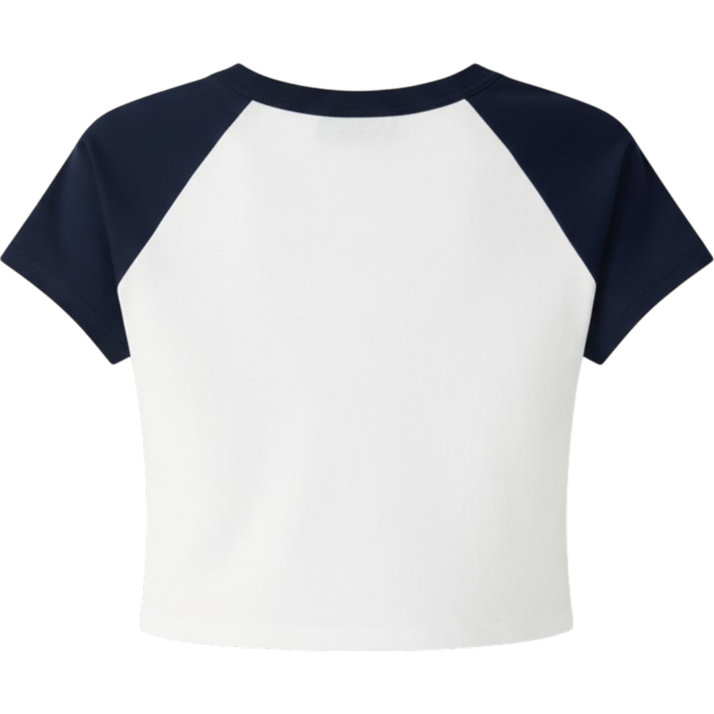 AUNTIE (A) Women's Micro Ribbed Raglan Baby Tee