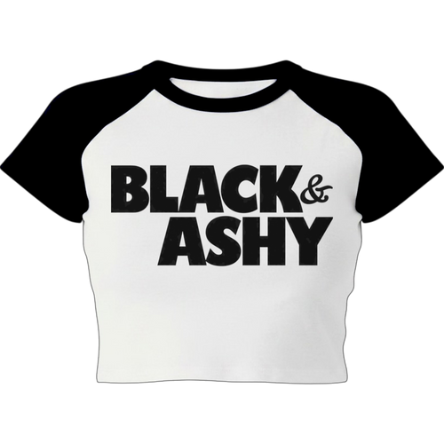 Shop BLACK & ASHY by MELANINaire Aesthetics, a funny Black culture graphic shirt celebrating melanin, shared experiences and unmistakable everyday humor.