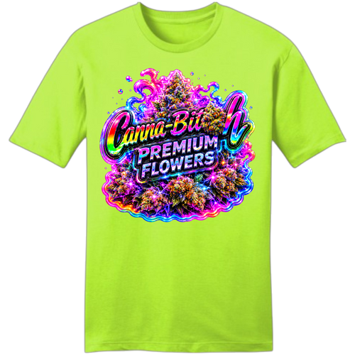 The Canna-Bit*h Premium Flowers tee is made for the ladies who protect their peace, laugh loud, and stay beautifully unbothered. Featuring vibrant psychedelic artwork and premium streetwear styling, this design is for the queens who know life is better when the vibes are high and the drama is low.