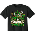 I DON'T DO DRUGS I SMOKE WEED Beatz & Broccoli graphic crop tee design by MELANINaire Aesthetics