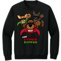 Shop UNDER DAWGS by MELANINaire Aesthetics, a bold graphic crewneck celebrating resilience, determination and the ones who refuse to be counted out.